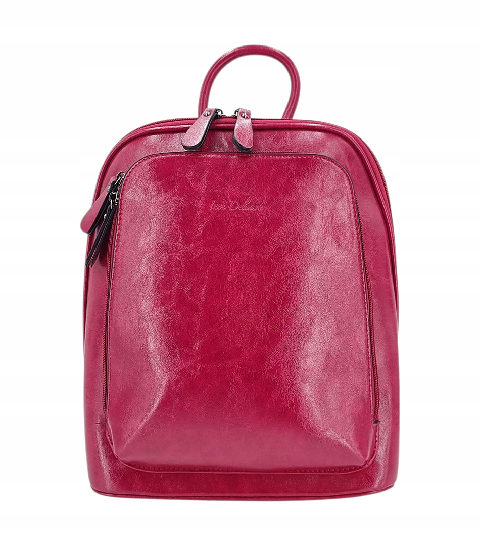 Dámská batoh ve fuchsiové barvě 2v1 Ines Delaure