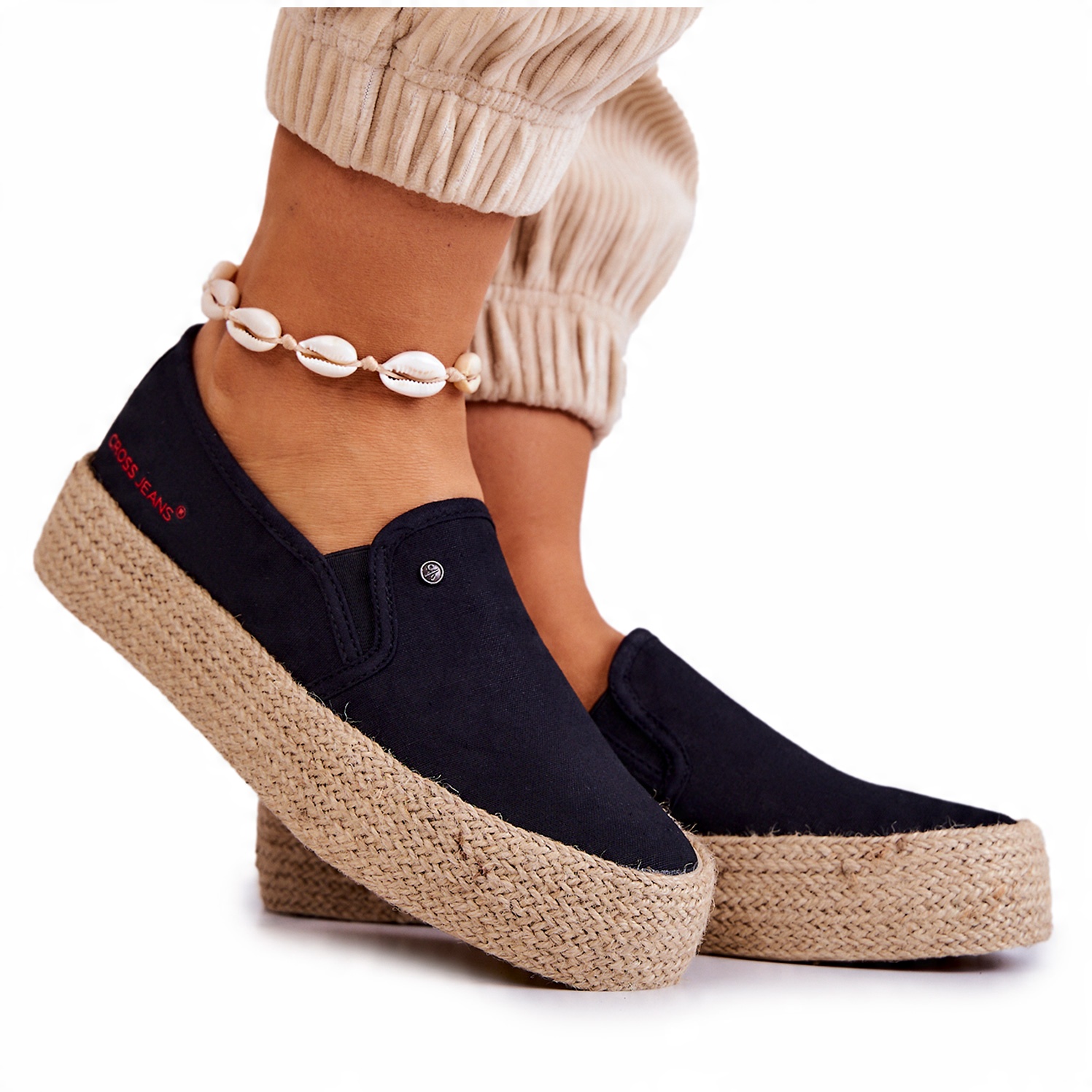 

Damskie Espadryle Cross Jeans JJ2R4015C Czarne 38