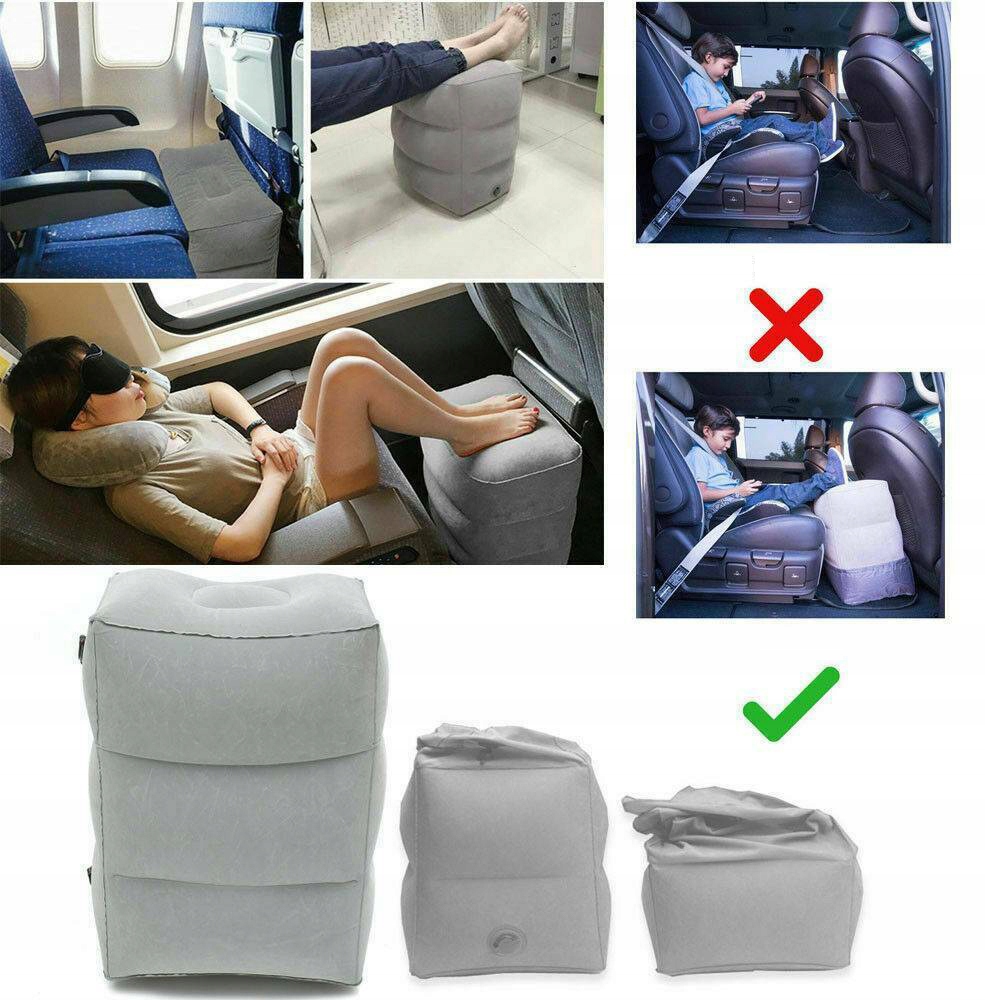 NADMUCHIWANY PODNÓŻEK,PRZENOŚNY,PODUSZKA POD STOPY DLA BIURA, PODRÓŻY Marka inna