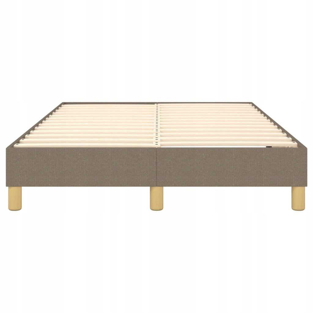 Łóżko kontynentalne, kolor taupe, obite tk Regulacja bez regulacji