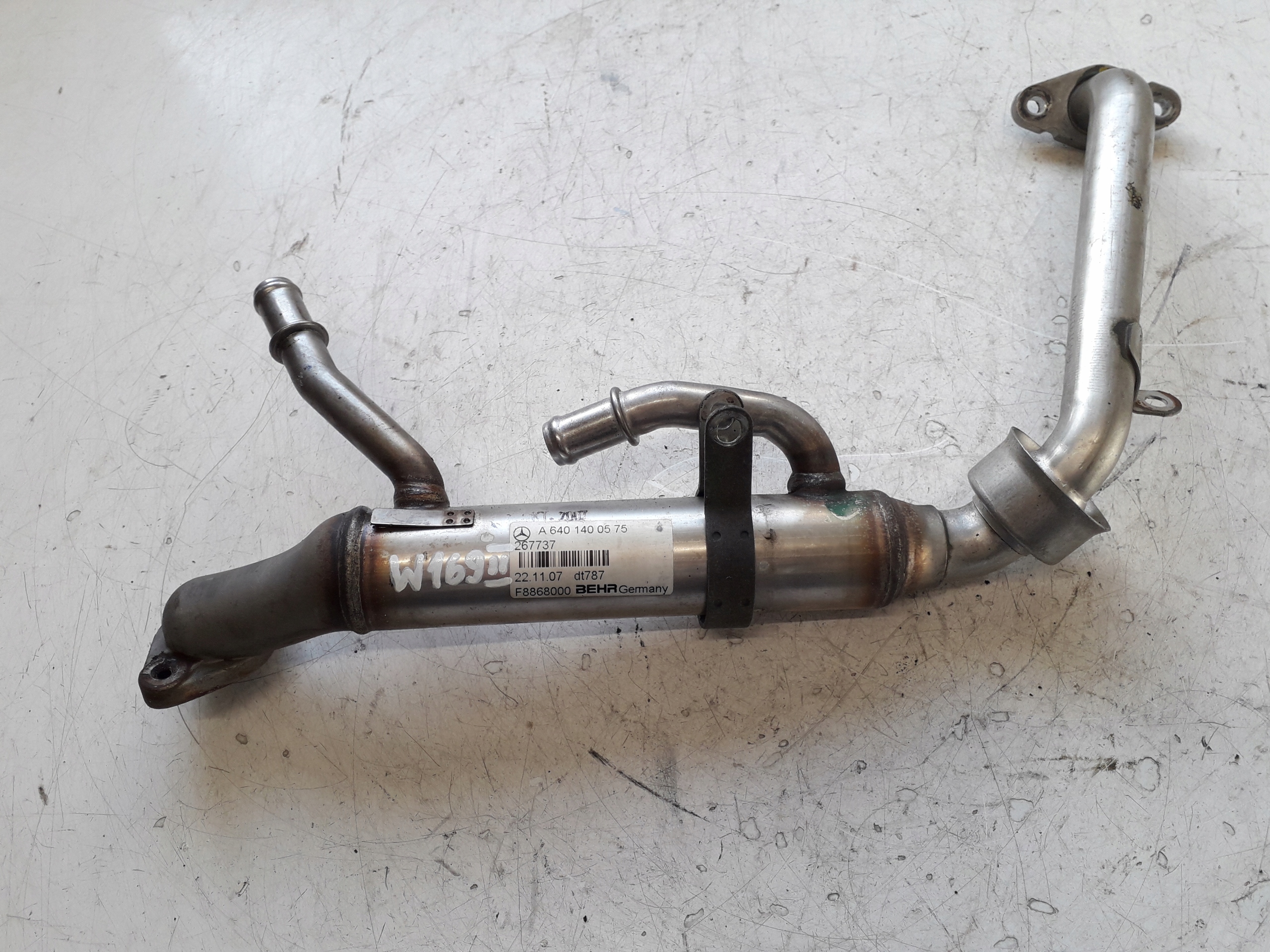 MERCEDES A W169 04-12 2.0 CDI CHŁODNICA SPALIN EGR A6401400575