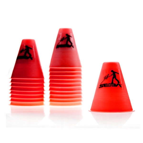 Kubeczki Do Slalomu Seba Cones Czerwone 20 Szt