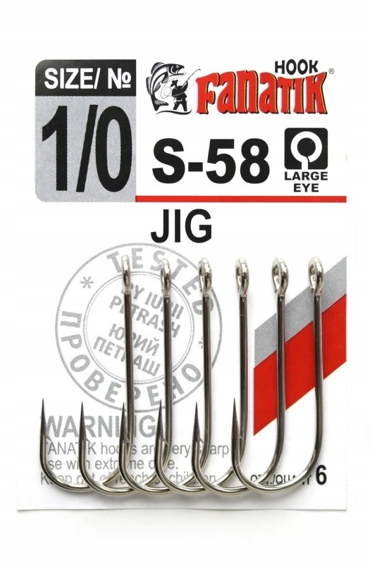 

Fanatik Haczyk S-58-1/0/38mm 6szt Jig Offset