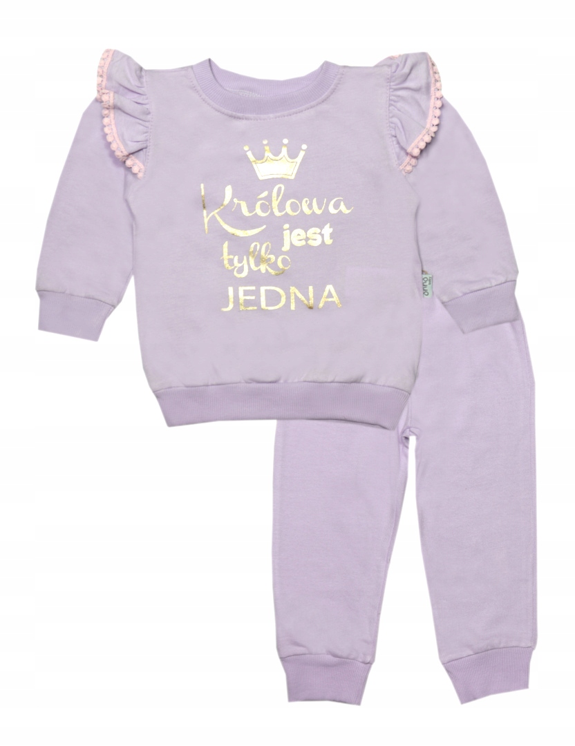 

Komplet dziewczęcy, dres Królowa spodnie bluza 110