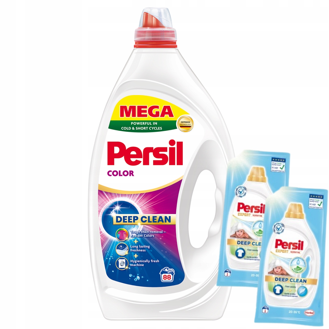 Persil Color prací Gel na barevné prádlo 88 pracích prostředků 3,96 l Dárek