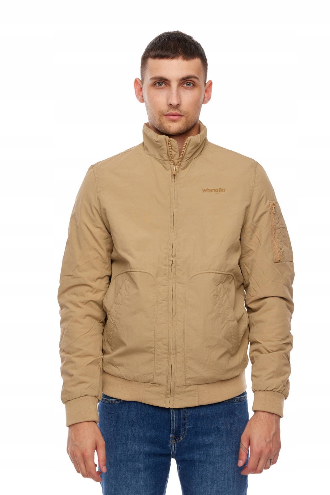 Pánská bunda Wrangler Classic Bomber Clay Beige W4732XIWM M