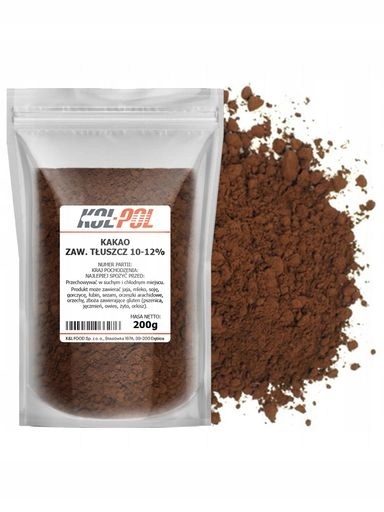 Levně 2x Kakao 200g Přírodní v prášku Alkalizované vysoká kvalita PremiumKol-Pol