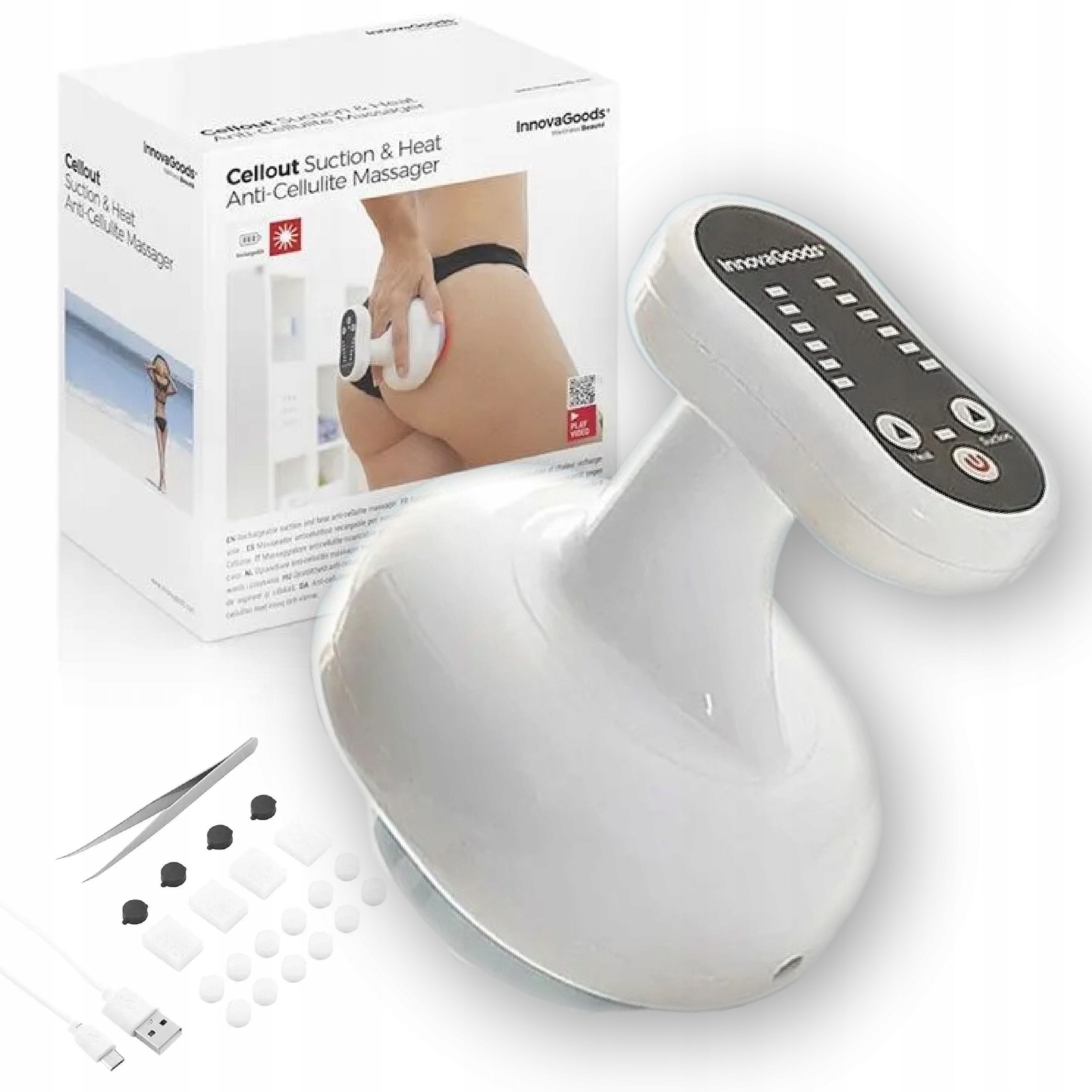Masażer Antycellulitowy Ssący Grzejący Ujędrniający Wyszczupla Innovagoods