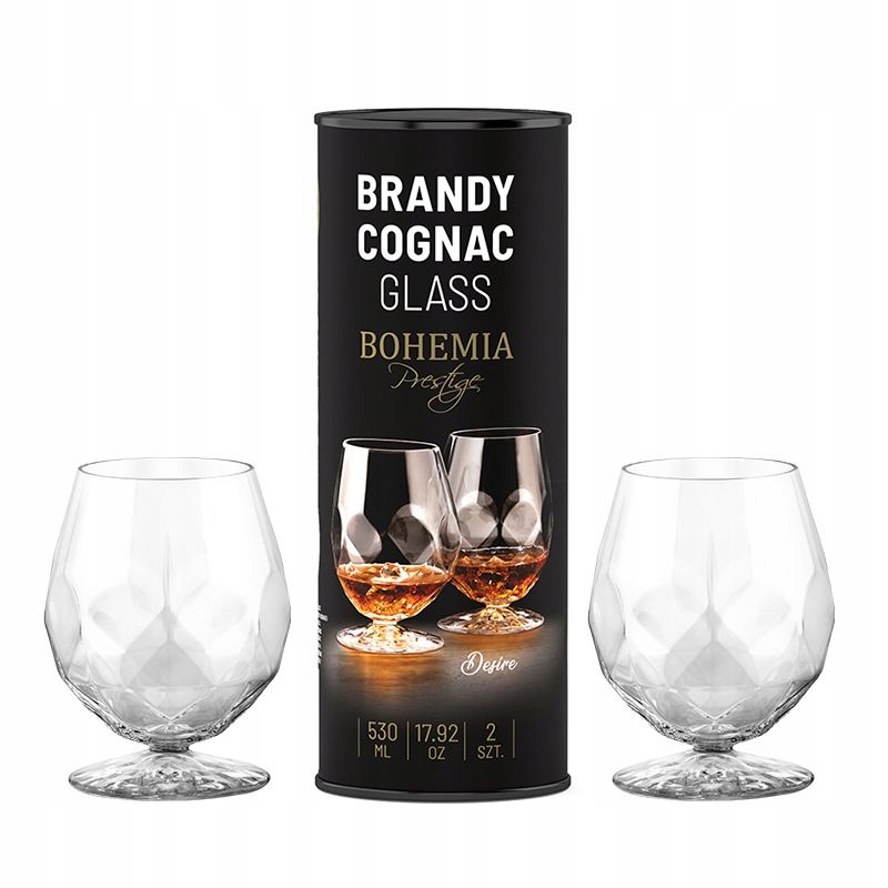Bohemia Prestige Desire Sklenička Brandy Tuba 2x