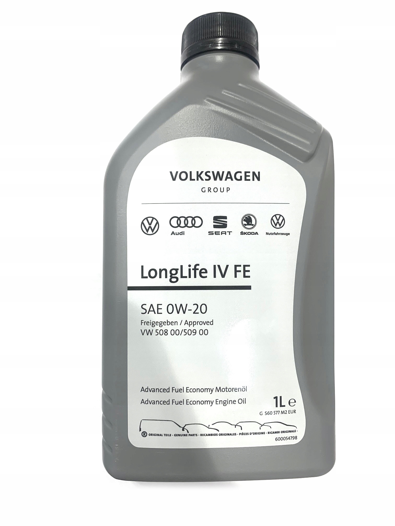 

Olej Longlife IV 0W20 508 509 Skoda Vw Audi 1L.