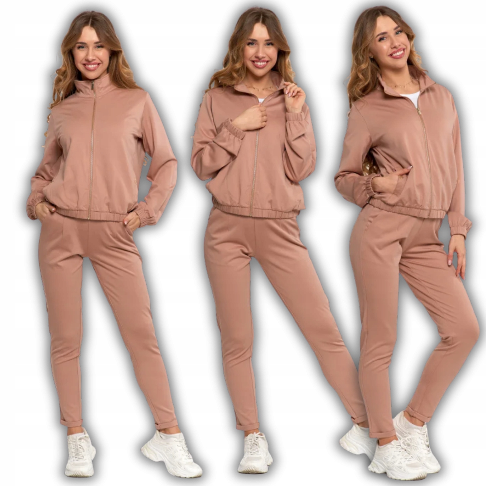 Dámská tepláková souprava mikina na zip Kalhoty Zúžené Nohavice Moraj XXL