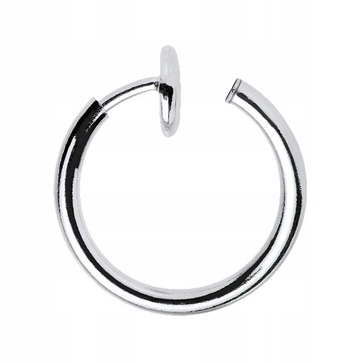 Fake - Kółko z klipsem srebrny