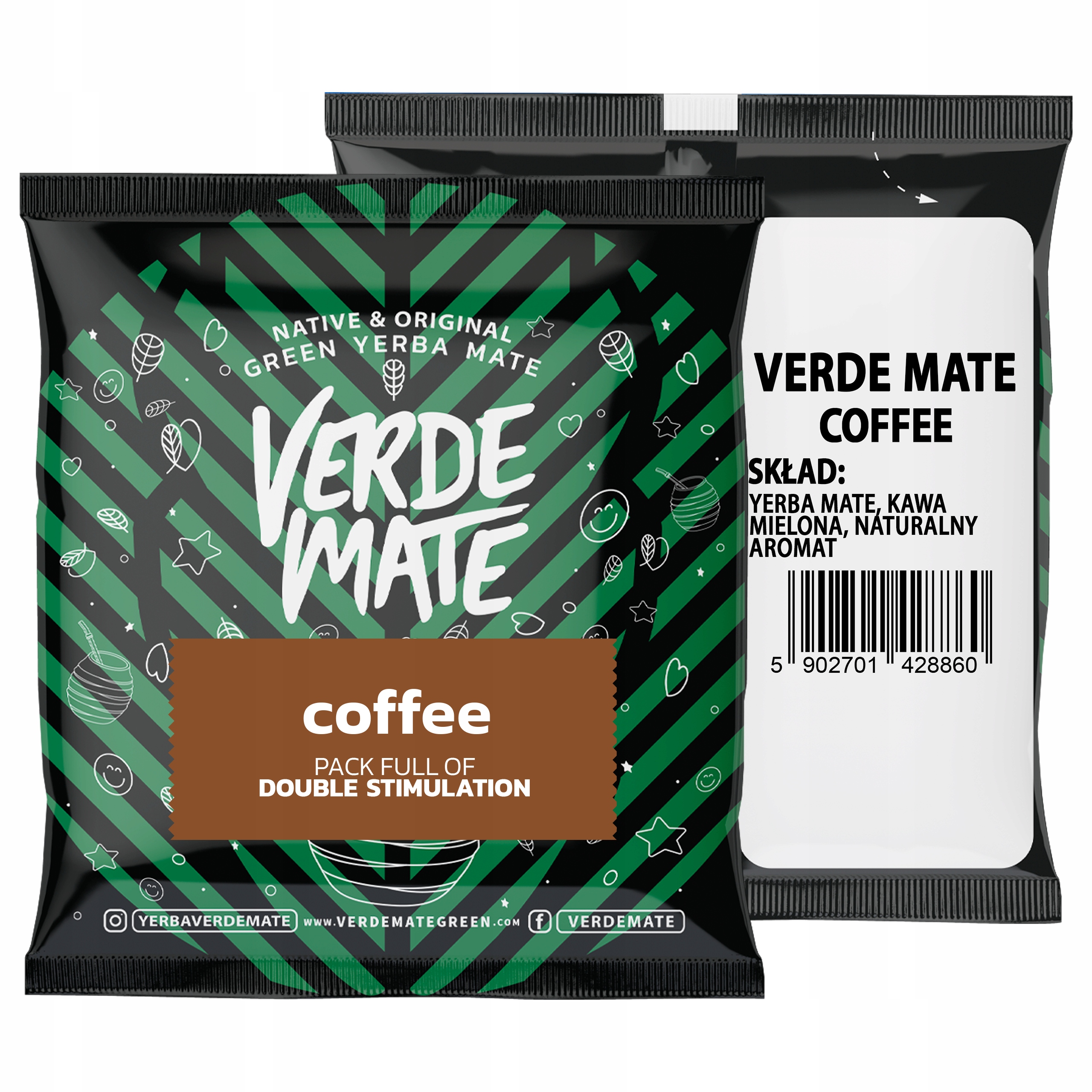 Levně 10 x Yerba Verde Mate Green Káva Toasted Pražená 50g