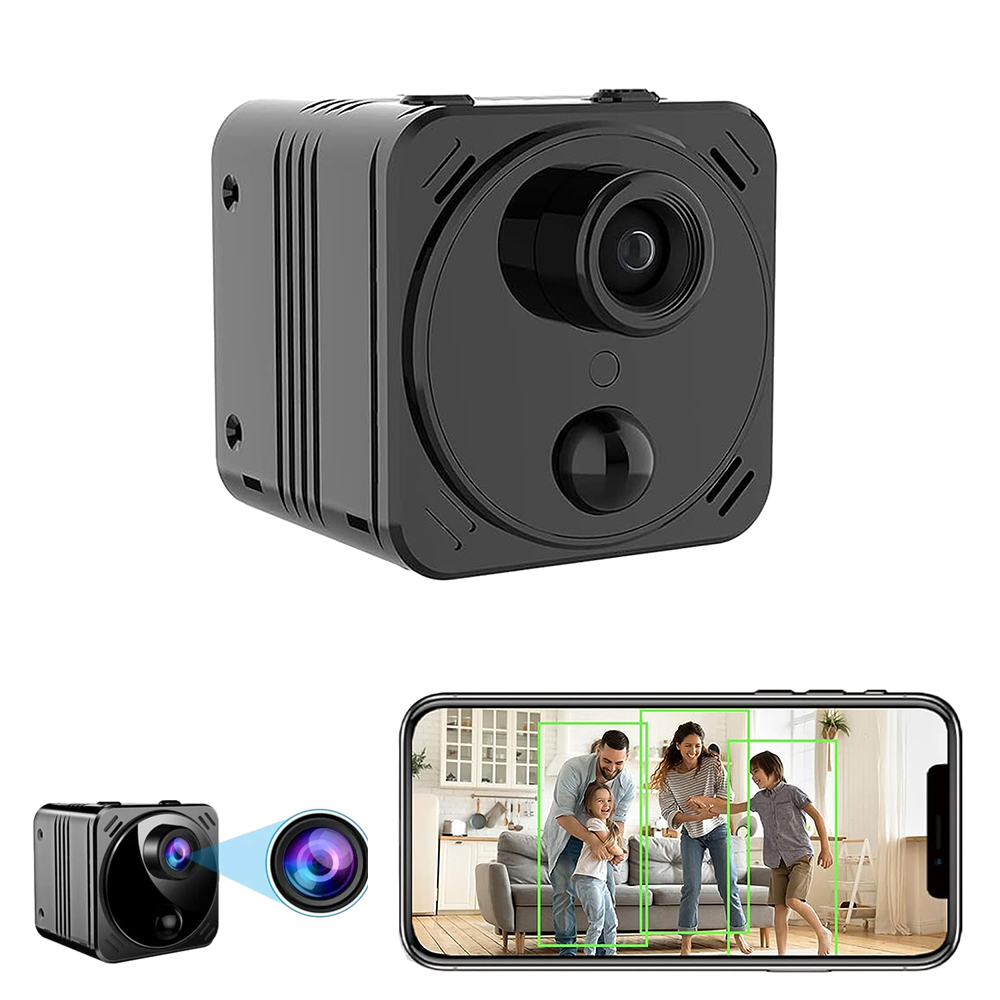 Mini Špionážní Kamera Pro Noční Vidění Full Hd Detekce Pohybu 4K Hd WiFi