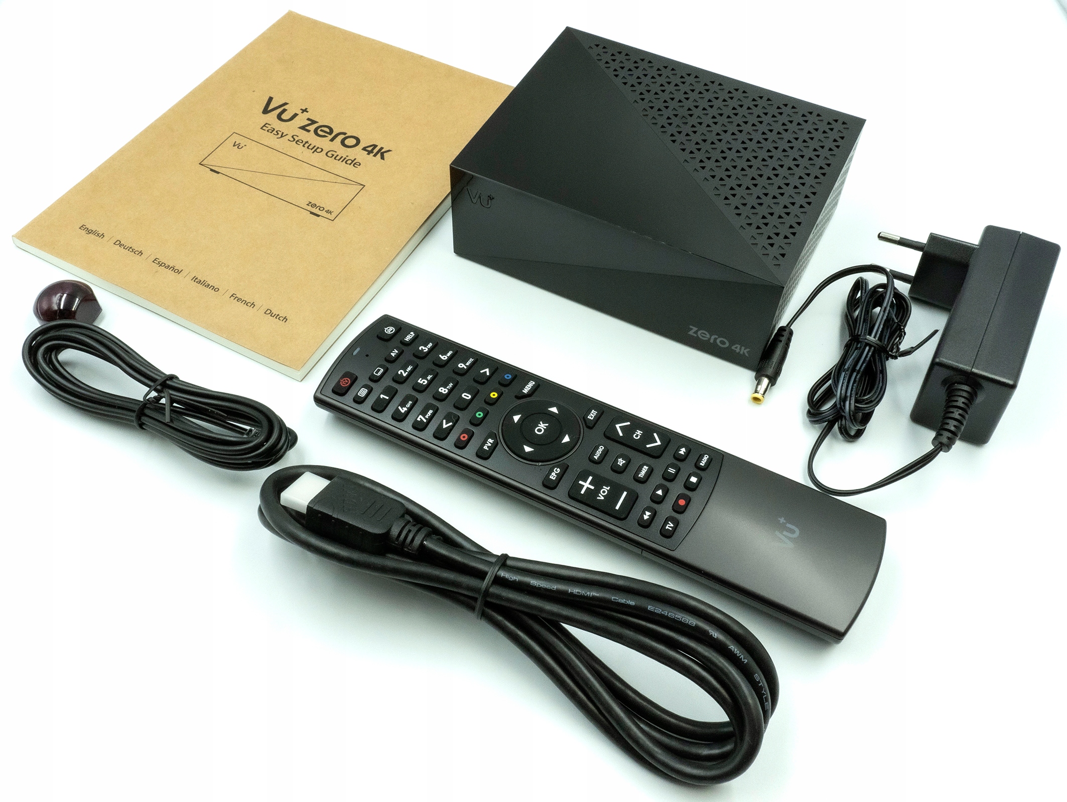 Odbiornik VU+ ZERO 4K DVB-S2X MS Enigma OSCAM CI+ dla modułów Canal+ Polsat Model Zero 4K
