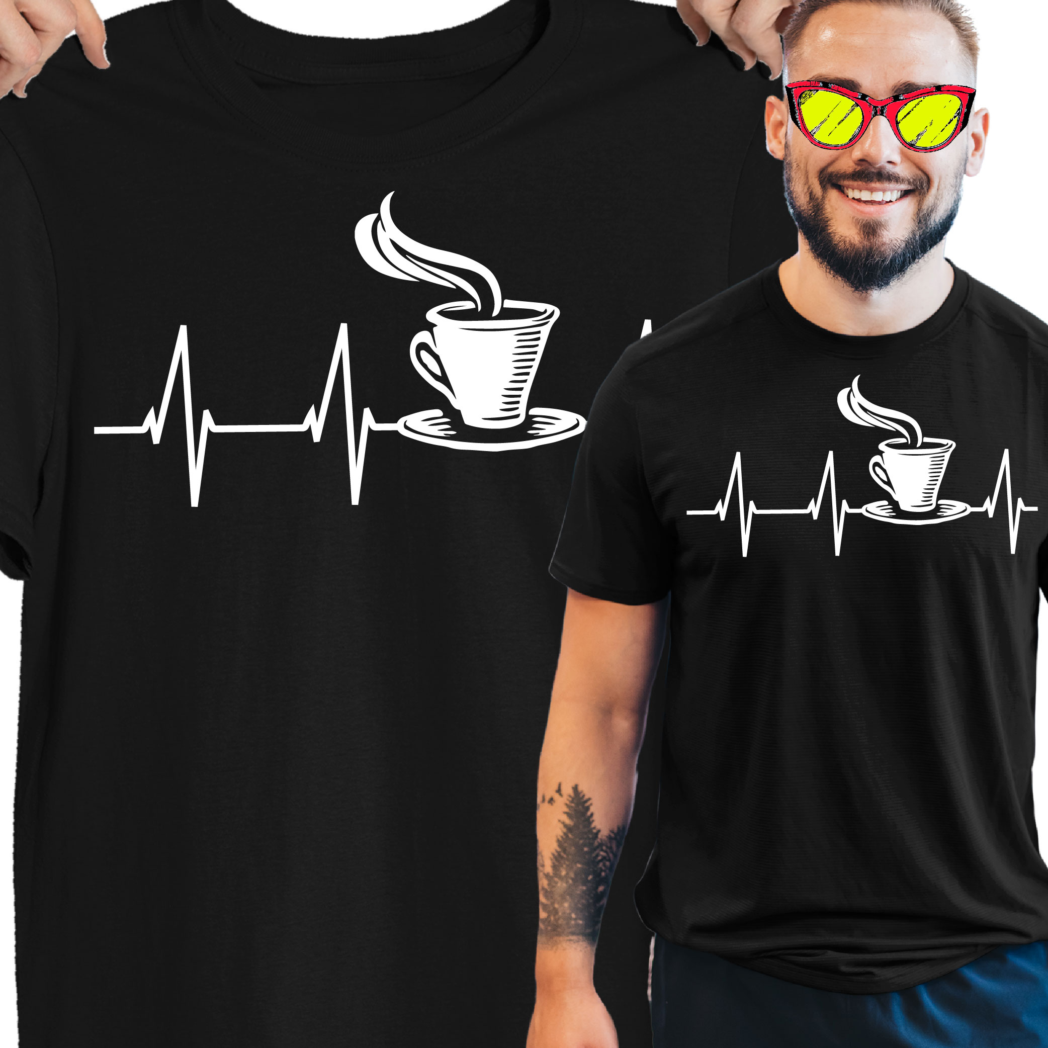 

Koszulka Dla Miłośnika Kawy Kawa Kawka Coffee