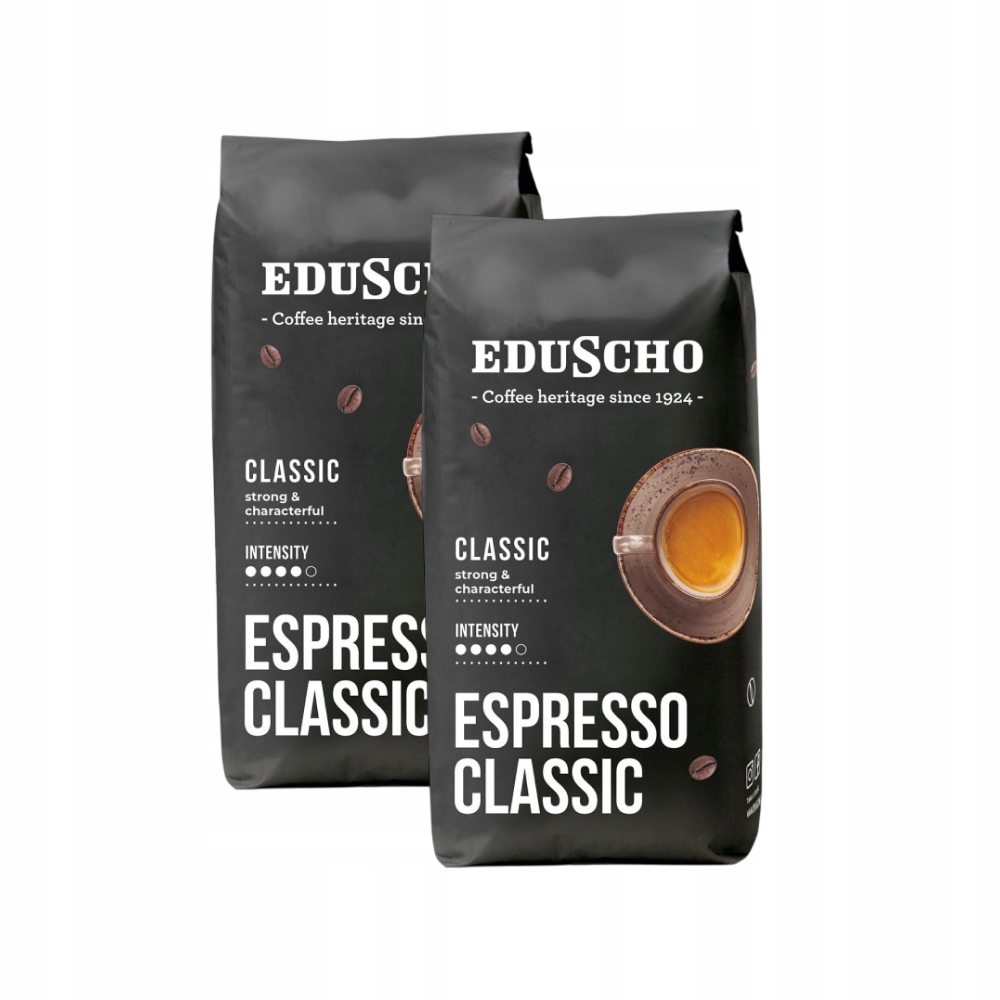 Zestaw 2X Eduscho Espresso Classic Kawa Ziarnista Mieszana, 1000G