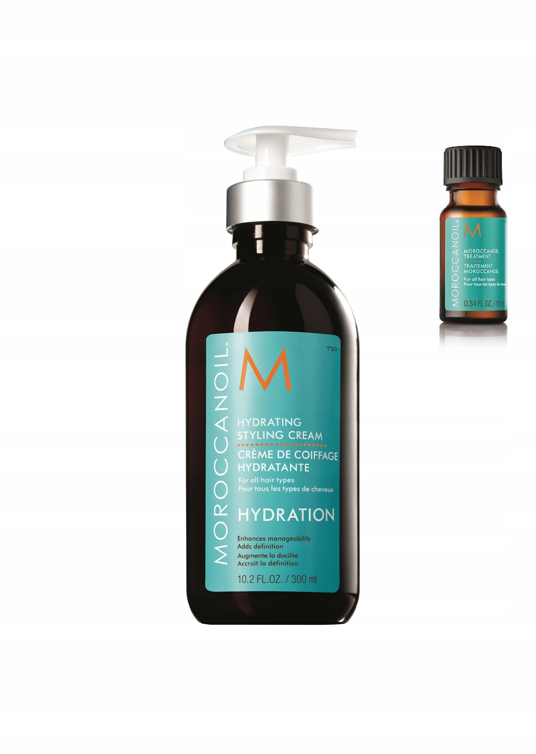 Moroccanoil Hydration nawilż. krem do styl. włosów 300ml Oryginał +olejek