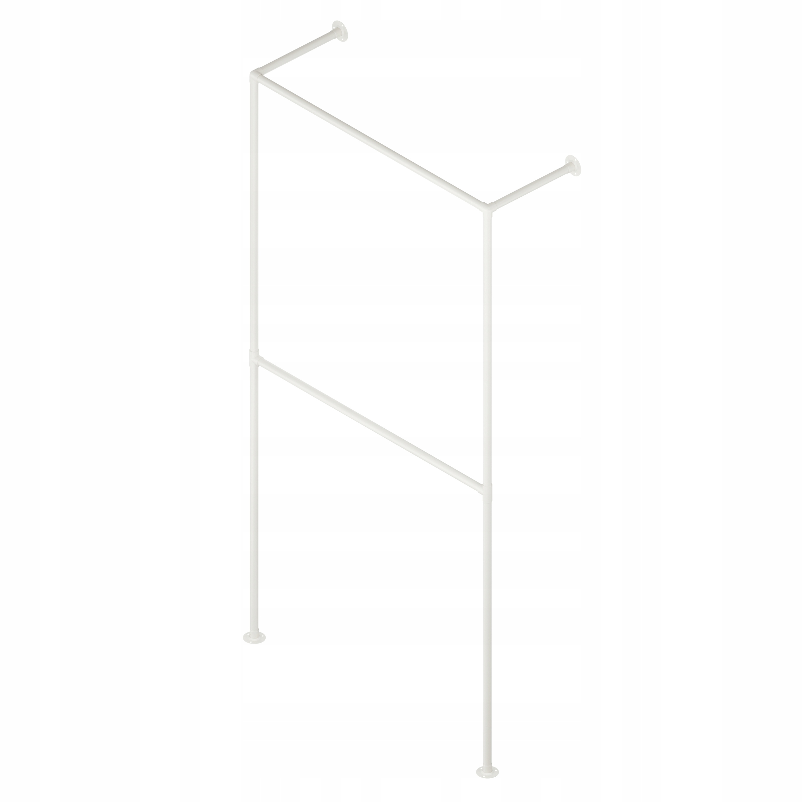Tyč Na Oblečení Věšák Na Stěnu Loft 203x102cm fi 25mm Hotse Kašmír