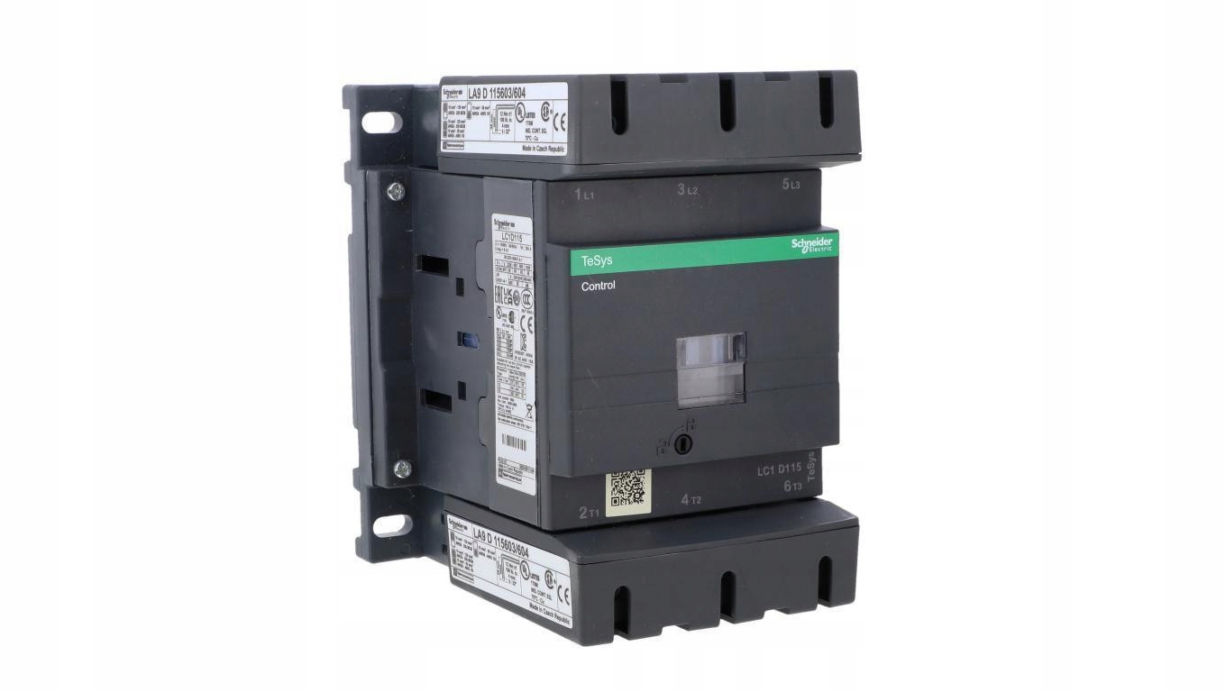 TeSys Deca Stycznik mocy 115A 3P 230V Ac 1Z 1R LC1D115P7