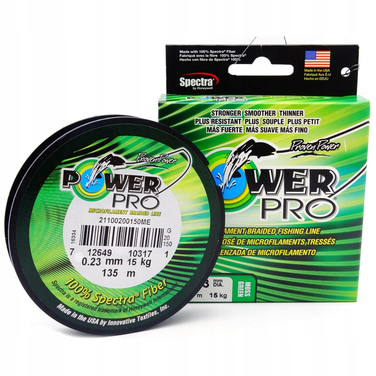 Plecionka Shimano Power Pro 0.23MM 135M 15KG/33LB Moss Green PPBI13523MG
