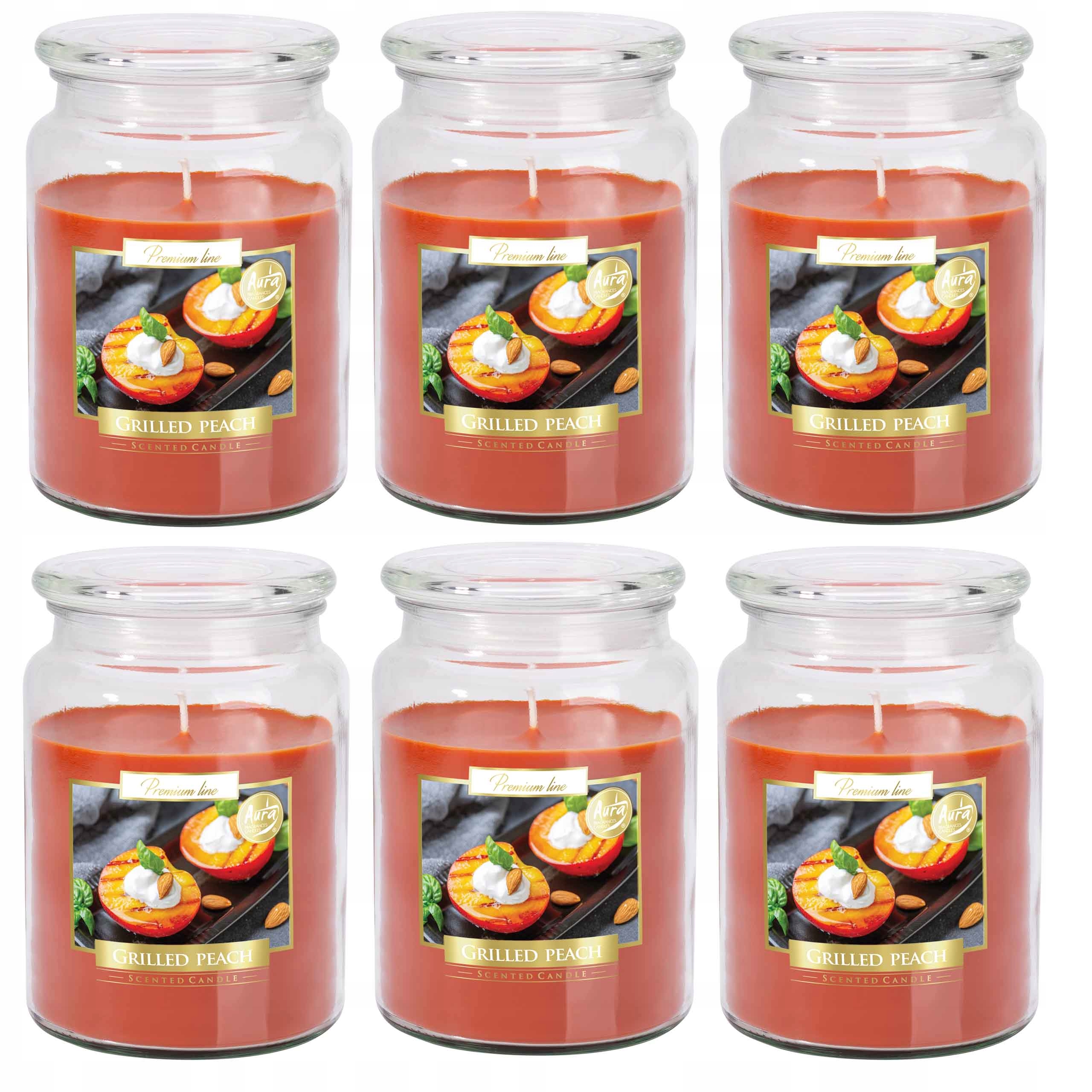 

Świeca zapachowa Brzoskwinia Grilled świeczka 6szt