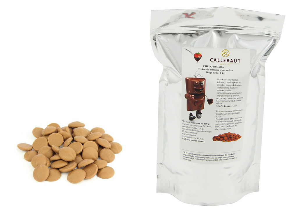 1 Kg Karmelowa czekolada Callebaut fondue fontann karmel 31,7% kakao