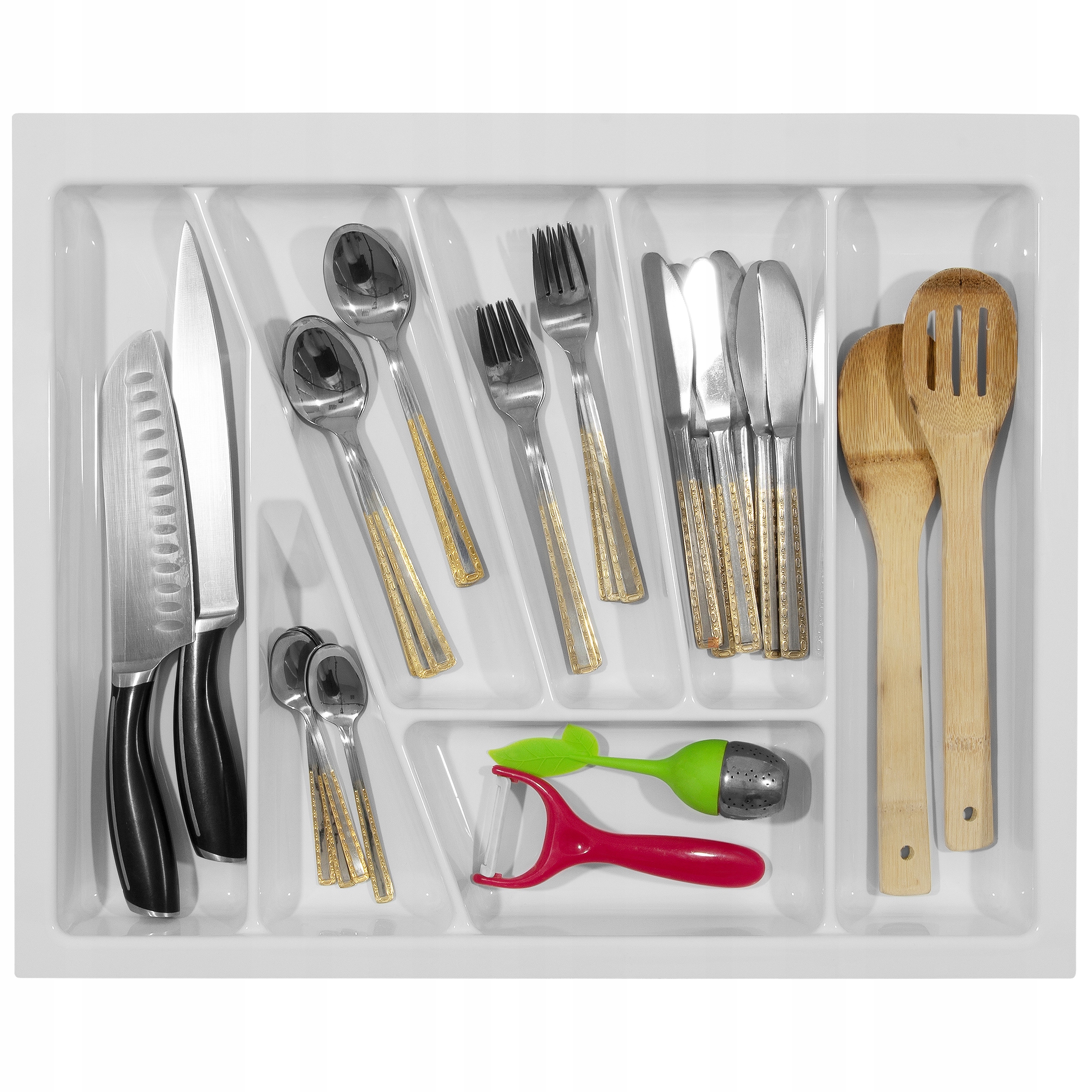 Wkład na sztućce do szuflady 60/43 VERSO - Biały