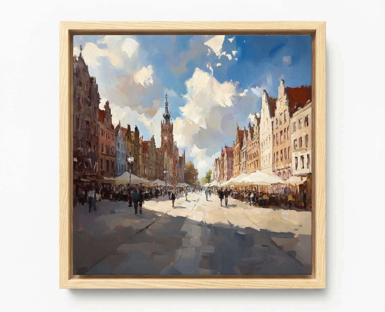 Obraz Rama American Box Architektúra Mesto Gdansk Ulica Dlhý Targ 60x60