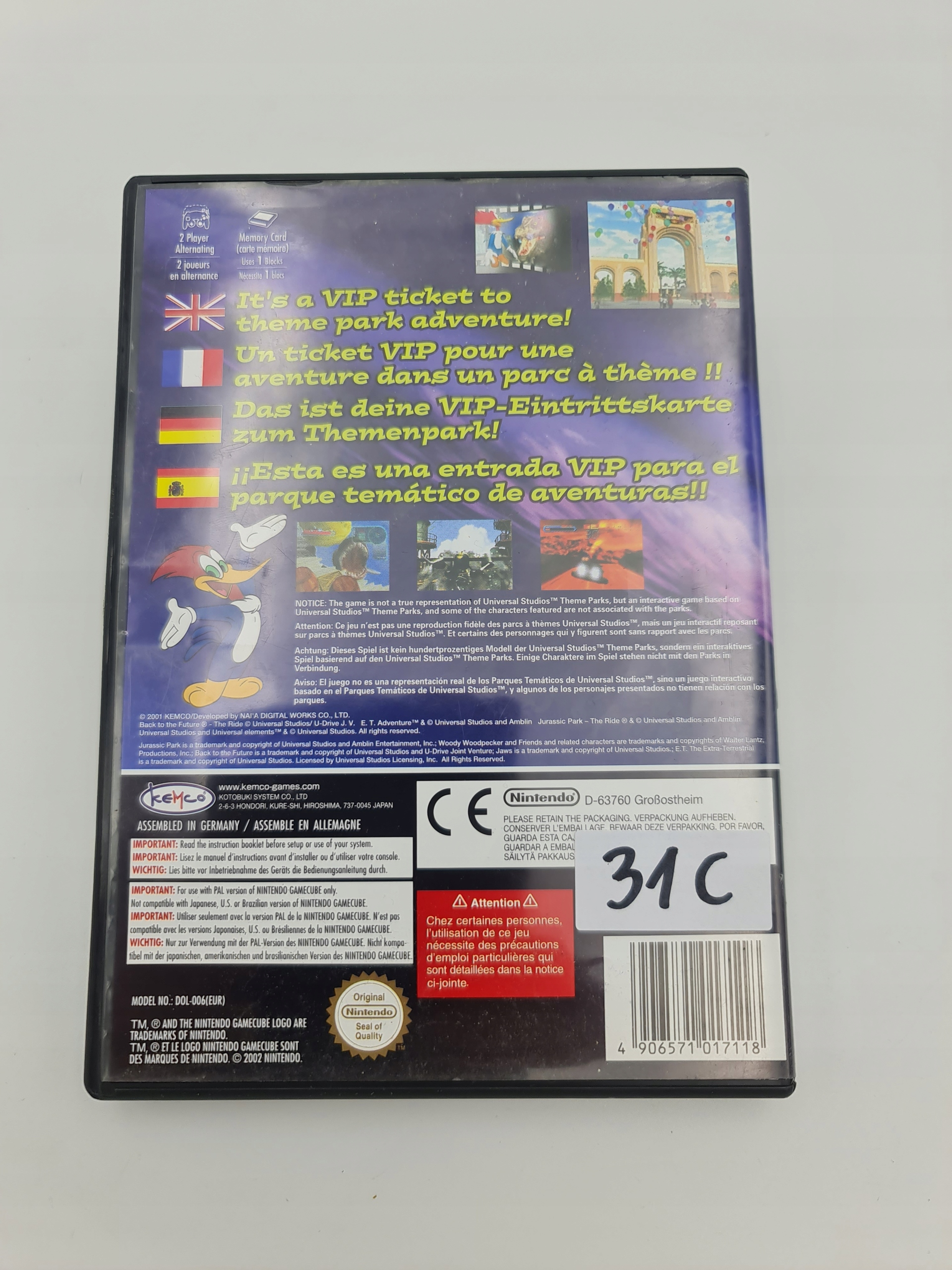 UNIVERSAL STUDIOS THEME PARK ADVENTURE Producent Nintendo