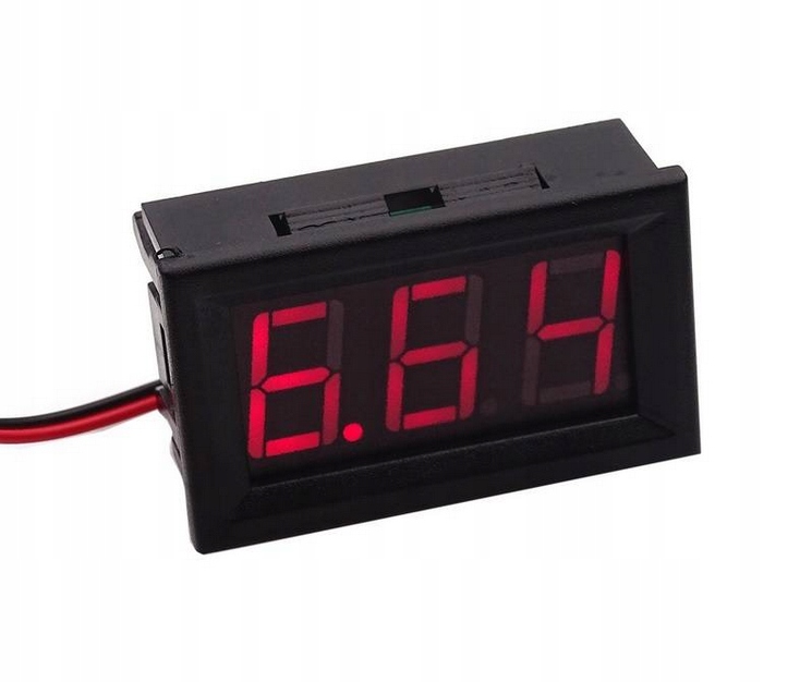 

Woltomierz panelowy DC 3.5-30V Led 0.56 czerwony