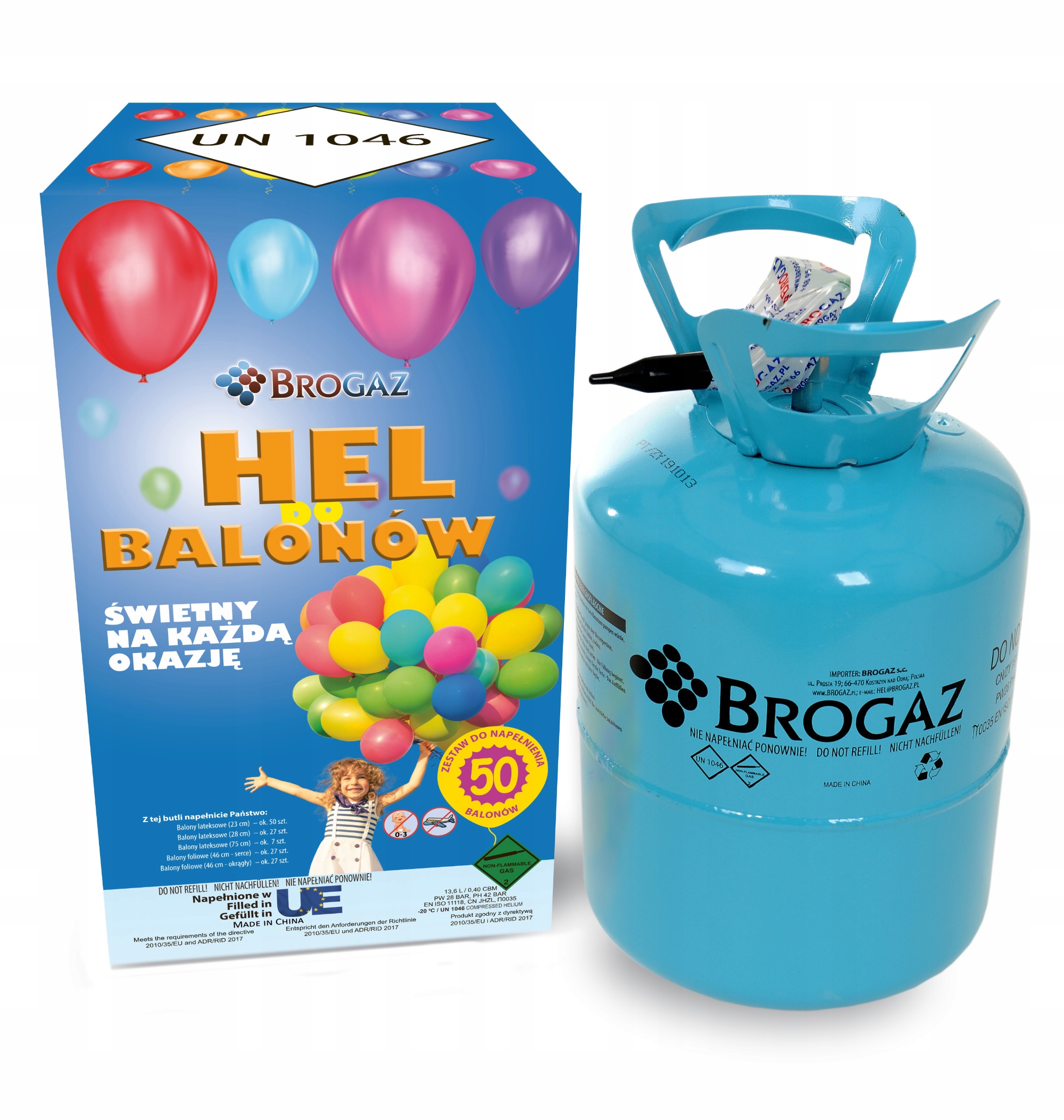 

Butla Z Helem Do Balonów Hel Na Urodziny Do 50 Bal