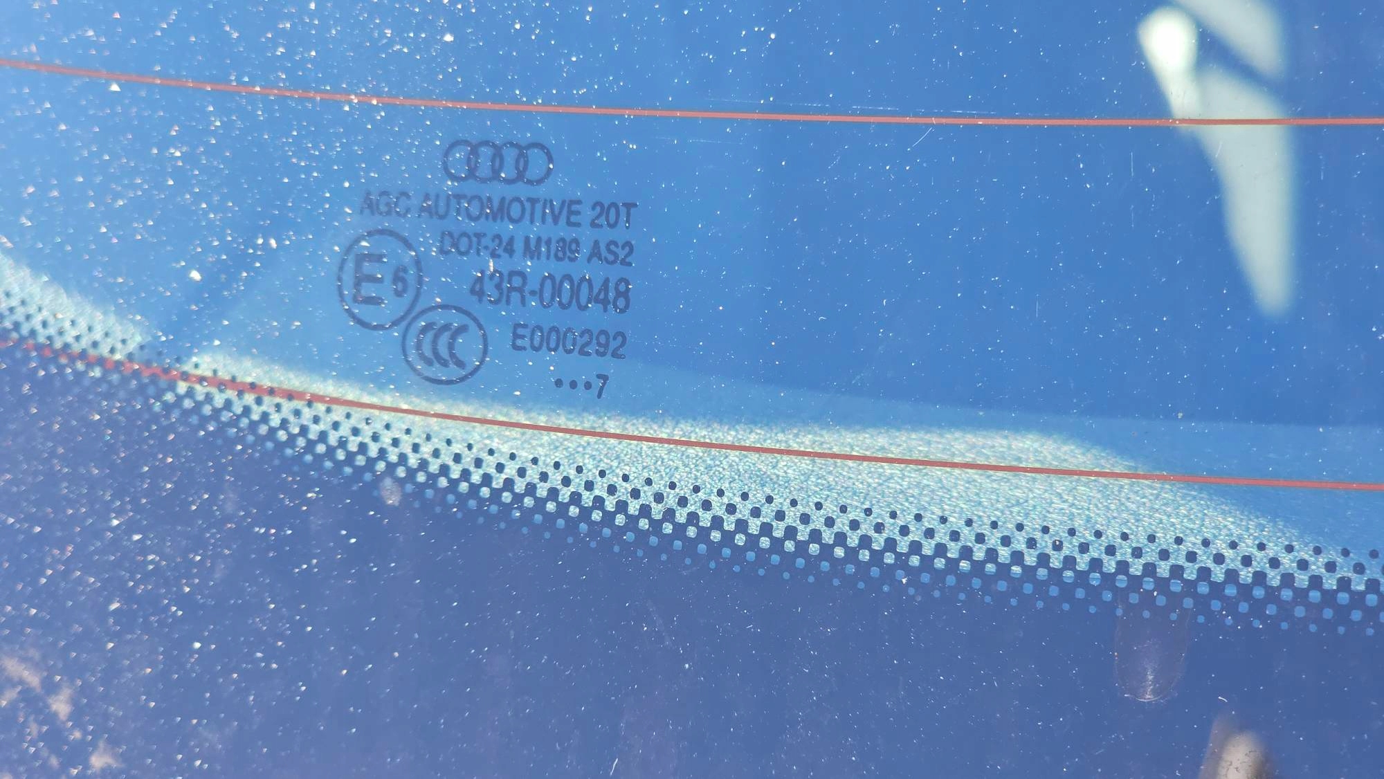 window rear part LIFT 2017 AUDI Q3 8U