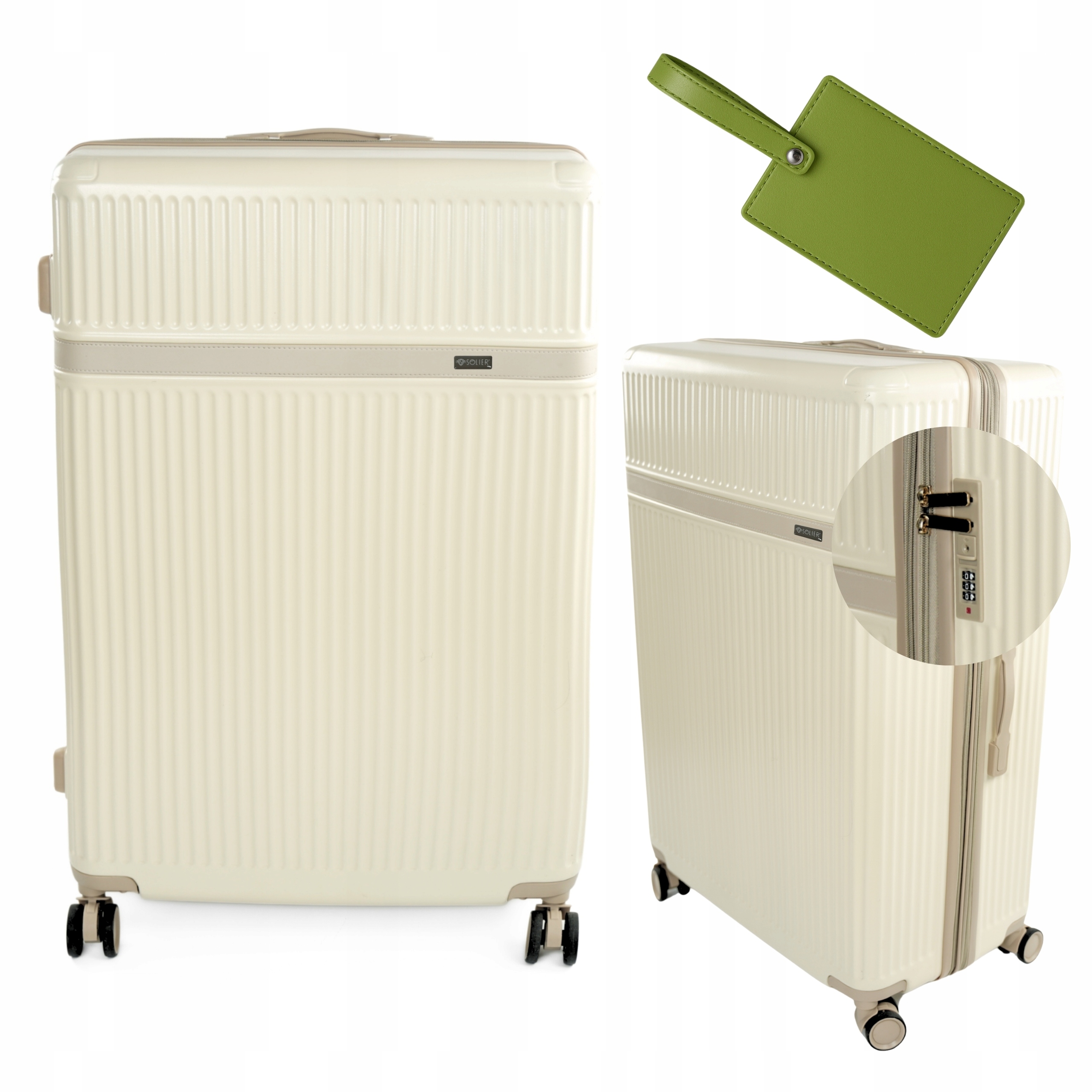 Velký kufr na kolečkách Cestovní zavazadlo XL 28'' Abs Dárek Barvy Solier