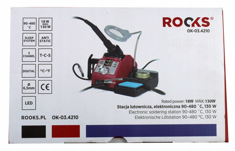 Pájecí Stanice, Elektronická 90-480 °C, 130 W, 230 V