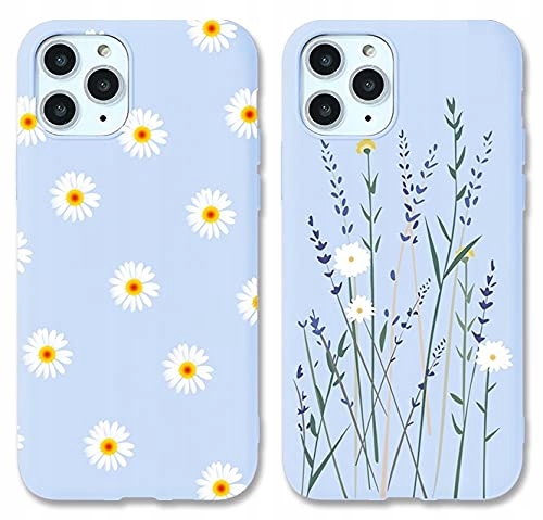 Zhuofan Etui lawendowe plecki do Samsung Galaxy A22 2szt. kwiaty