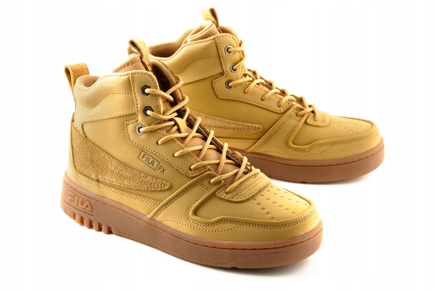 Pánské kožené nad kotník boty Fila Fxventuno MID, hnědé, přechodné, vel. 41