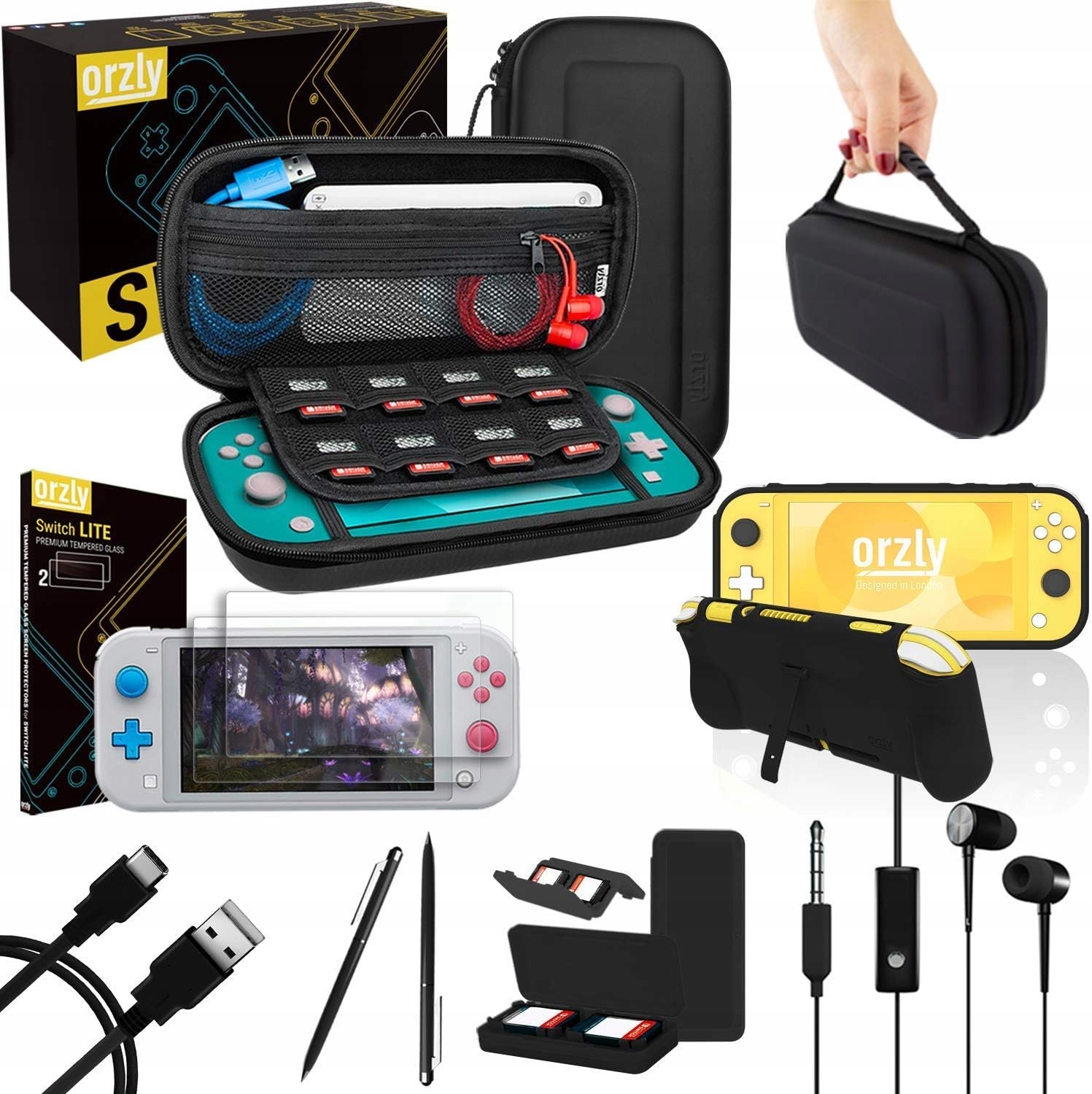 AKCESORIA DO NINTENDO SWITCH ZESTAW ETUI FUTERAŁ