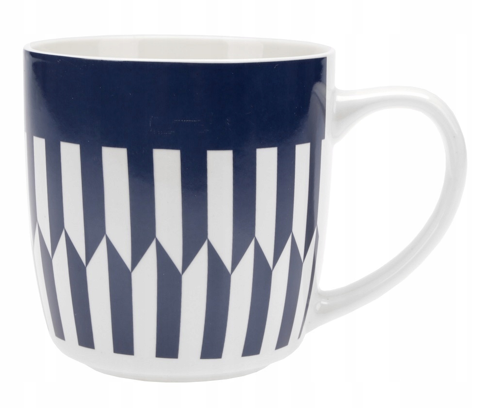 

Kubek porcelanowy New Bone 380 ml biały granatowy