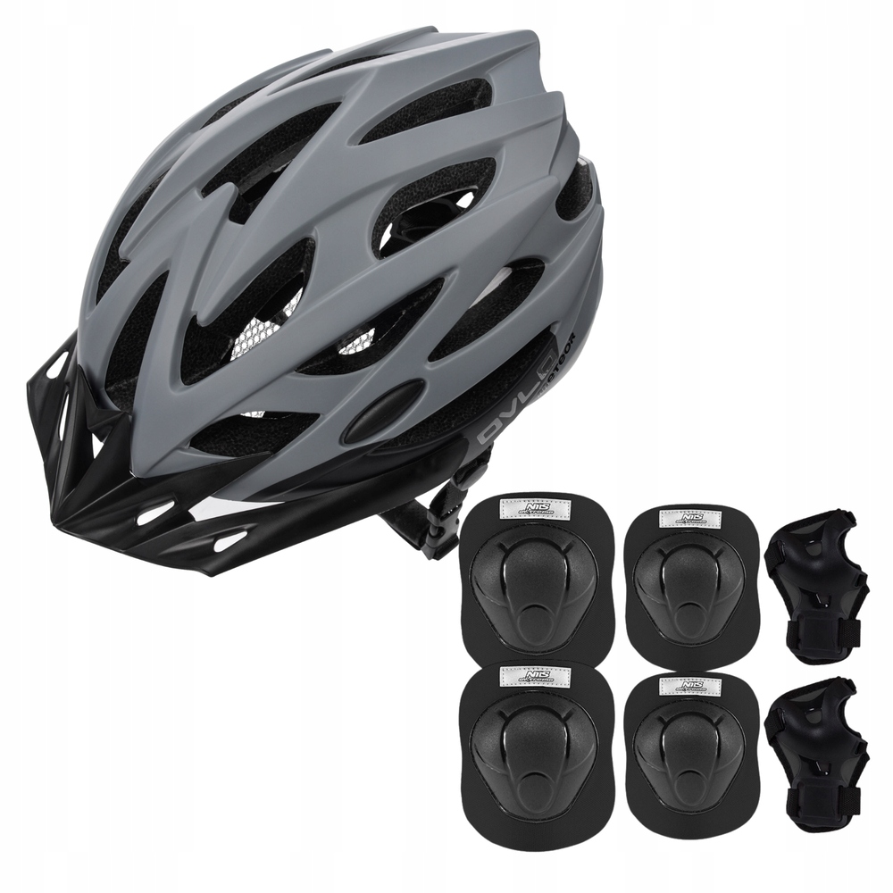 Regulovatelná přilba na kolečkové brusle Koloběžku Skateboard 58-61 cm chrániče L