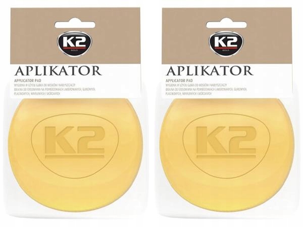 K2 ZESTAW APLIKATORÓW GĄBKI DO WOSKÓW 2 SZTUKI