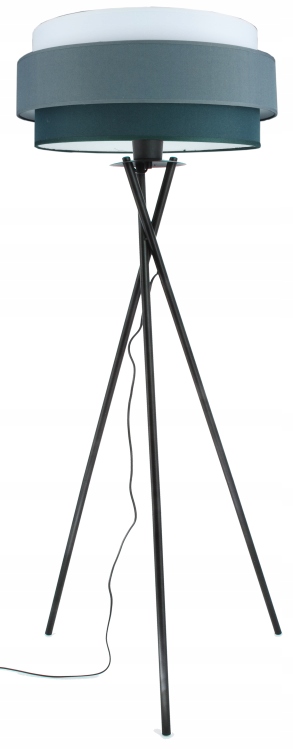 Podlahová lampa Duo s dvojitým tienidlom. Trojfarebná. Trojnožka