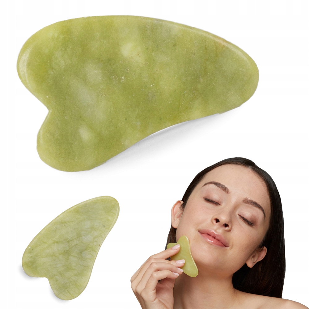 

Kamień Gua Sha Masażer Jadeitowy Zielony Jadeit