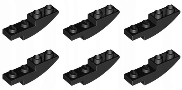 

Lego 13547 Skos 4x1 czarny Nowy (6g) 6 szt.