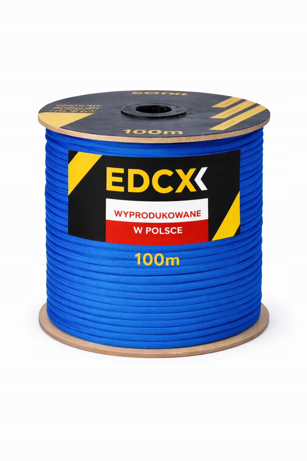 Linka Edcx 4 mm Paracord 550 (modrá, 100 m) Vyrobeno v Polsku