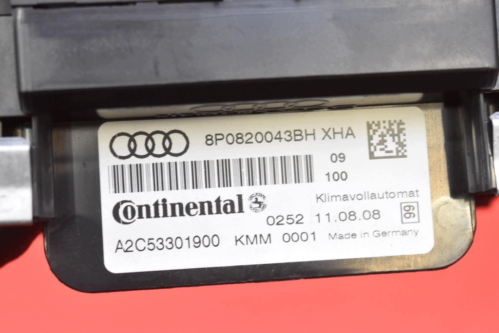 control panel air conditioning devices KLIMY 8P0820043BH AUDI A3 8P LIFT 08-13