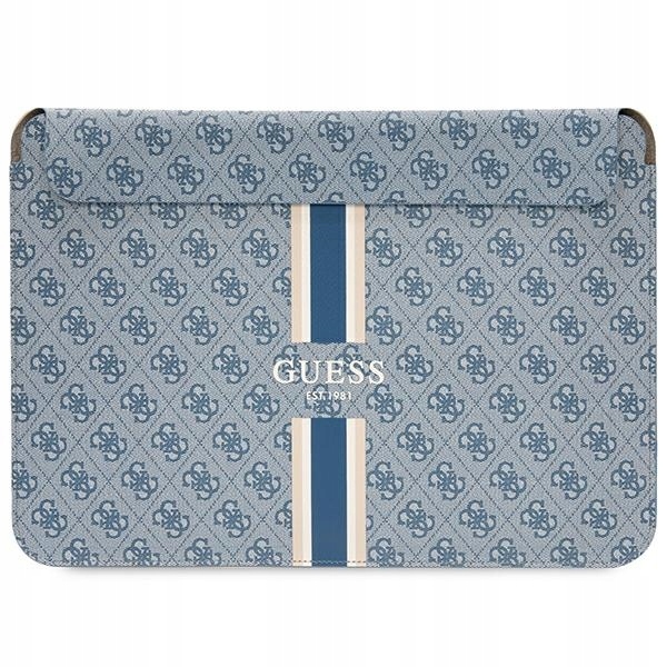 Guess Sleeve GUCS14P4RPSB 14" modrý/modrý 4G Printed Stripes