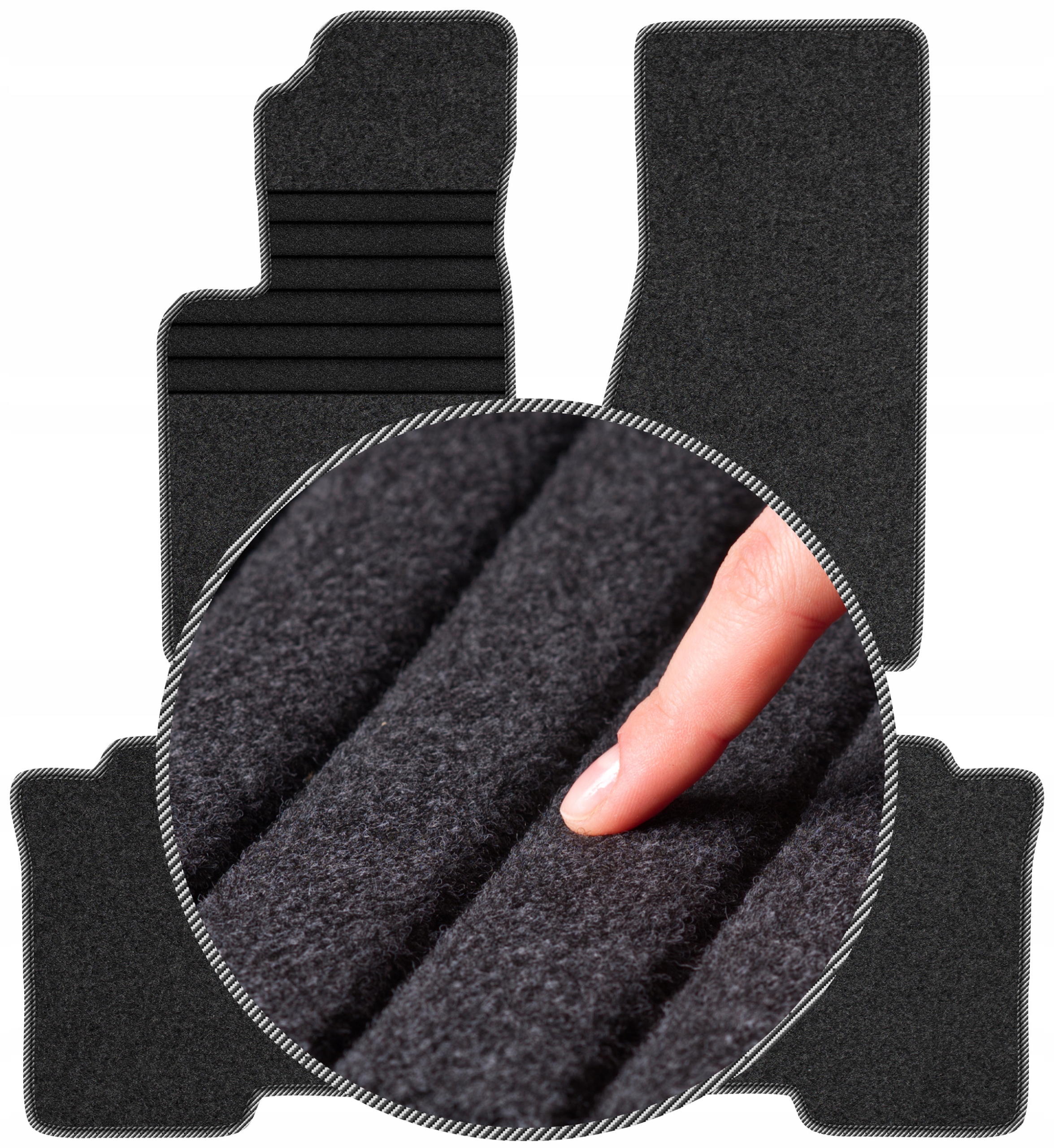 Jeep Commander 2006-2010 Stěrače koberců do auta