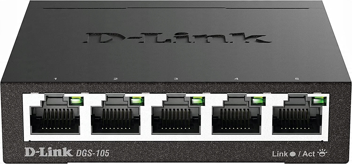 

Switch 5 portów D-Link DGS-105 Gigabitowy metalowy