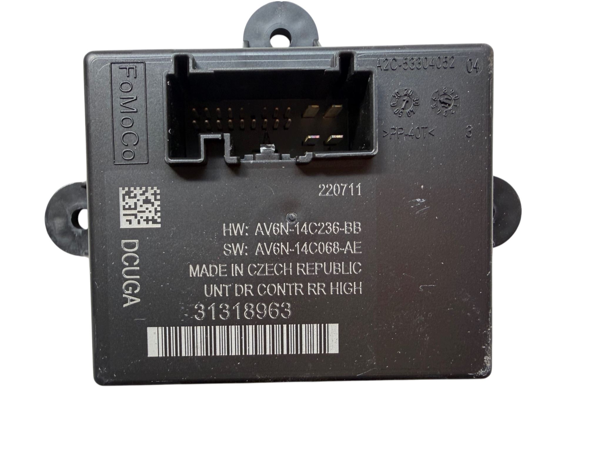 control unit door right rear part VOLVO V60 and 31318963